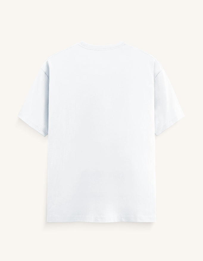 White T-shirt on a white background