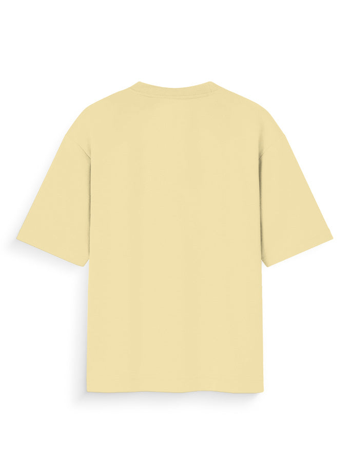 Light yellow t-shirt on a white background