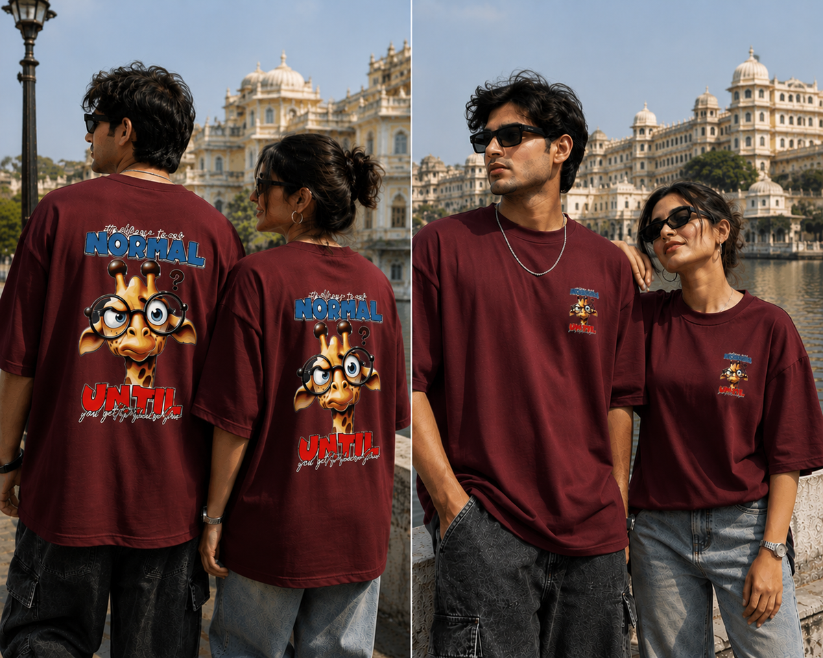 Normal Until Unisex Terry Oversized T-Shirt – VibeVastr