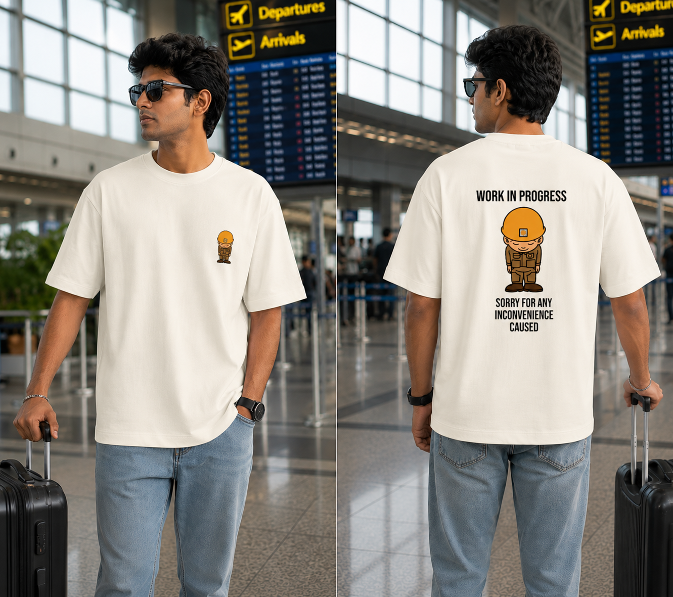 Work In Progeress Oversized Tee - Premium Heavyweight Streetwear T-Shirt